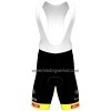 Set Fietsshirt + Korte Koersbroek 2022 Bingoal Pauwels Sauces WB Rood Neongeel